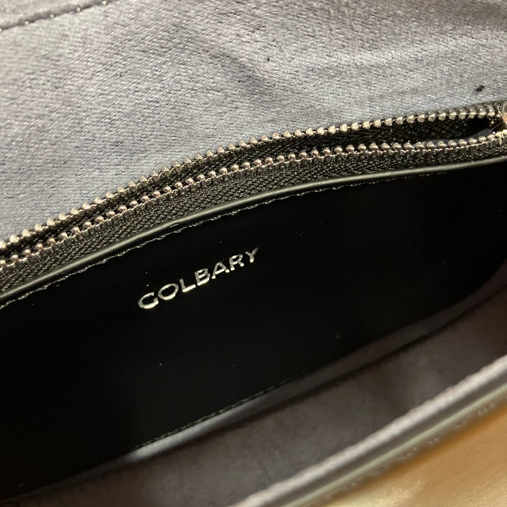 Black Shoulder Bag with Gold Accents - Picture 2 of 3